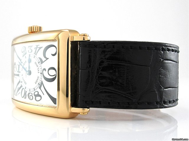 replica Franck Muller Herren "LONG ISLAND" 750/- Gelbgold Automatik WATCHES 1