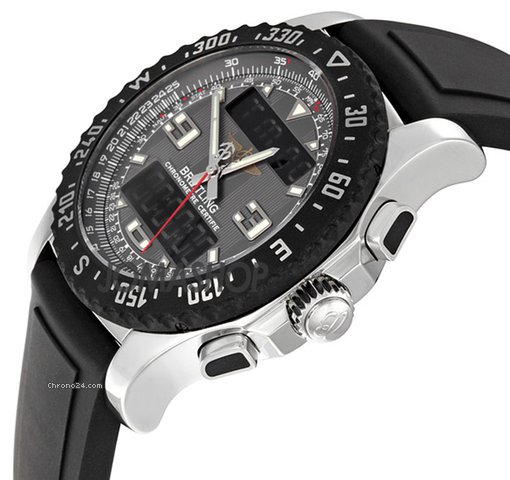 Breitling Airwolf Raven Grey Dial Chronograph Mens Watch A7836438-F539BKRD WATCHES 2
