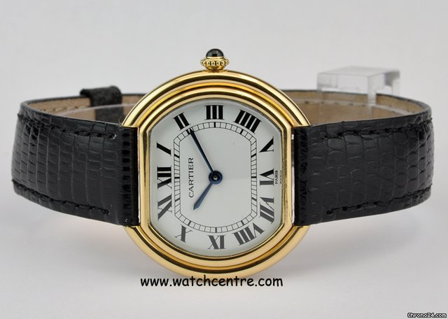 replica Cartier 18k Y/G White Dial Manual Wind Gents Vendome WATCHES 1