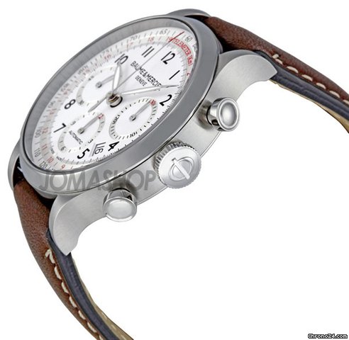 Baume & Mercier and Capeland White Dial Chronograph Mens Watch MOA10000 WATCHES 2