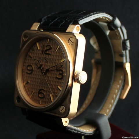 Bell & Ross 18k Rose Gold BR 01-92 GOLD INGOT Ltd WATCHES 2