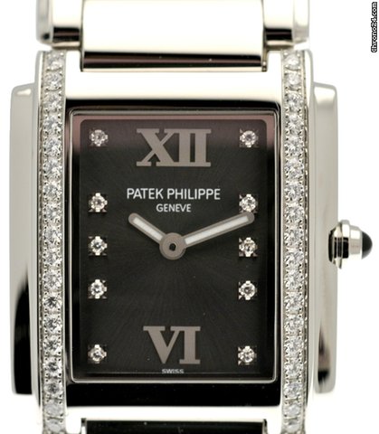 Patek Philippe Twenty-4 - Grey Dial - Two ligns of Diamonds NEW WATCHES 2
