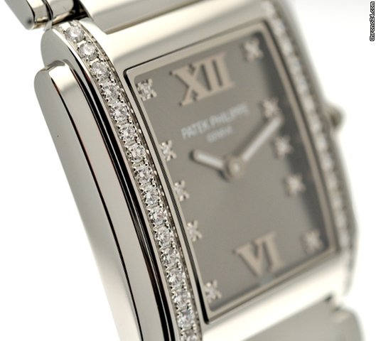 replica Patek Philippe Twenty-4 - Grey Dial - Two ligns of Diamonds NEW WATCHES 1