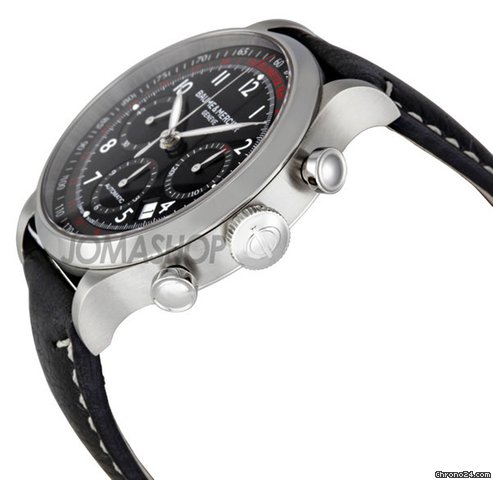 Baume & Mercier and Capeland Black Dial Chronograph Mens Watch MOA10001 WATCHES 2