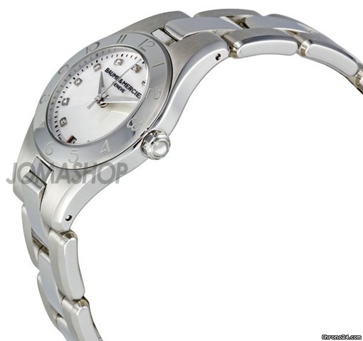 Baume & Mercier and Linea Mother of Pearl Dial Diamond Ladies Watch MOA10011 WATCHES 2