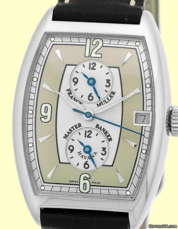Franck Muller Gent's 18K White Gold Master Banker Havana Strapwatch WATCHES 2