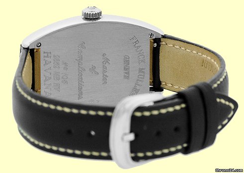 replica Franck Muller Gent's 18K White Gold Master Banker Havana Strapwatch WATCHES 1
