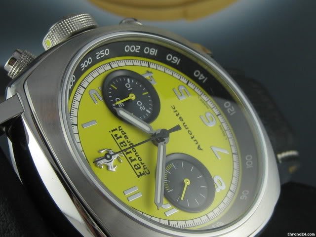 Panerai FOR FERRARI FER 011 RAREST YELLOW CHRONOGRAPH WATCHES 2