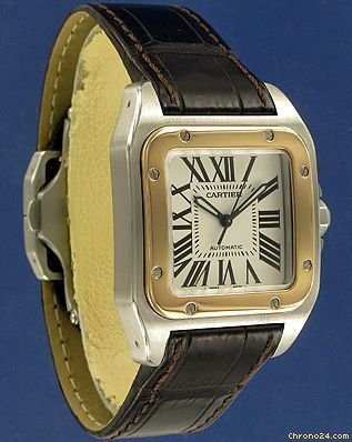Cartier Santos 100 MM Rose Gold/Steel !!NEW!! WATCHES 2
