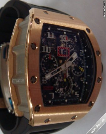 replica Richard Mille RM 011 - Pink Gold WATCHES 1