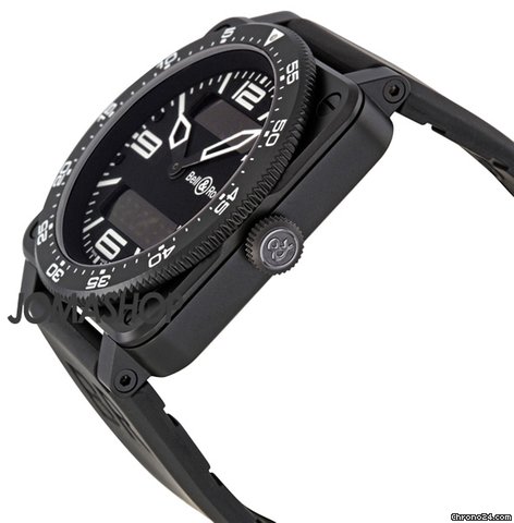 Bell & Ross Type Aviation Black Dial Chrono- Alarm 42MM Mens Watch BR-03-TYPE-AVIATION WATCHES 2