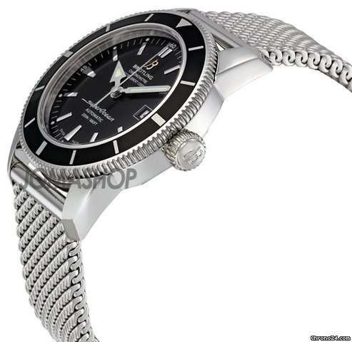 Breitling Superocean Heritage Black Dial Stainless Steel Mens Watch A1732124-BA61SS WATCHES 2