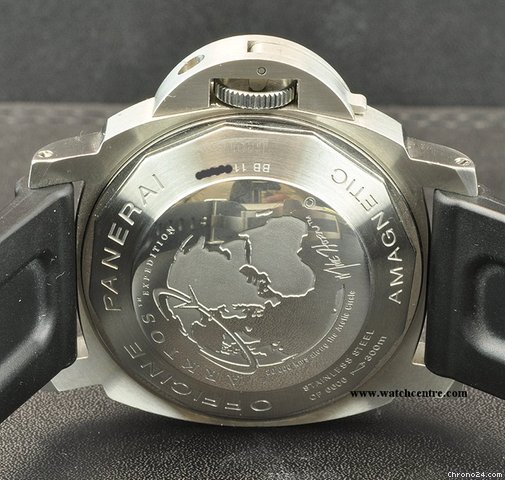 replica Panerai S/S Black Dial Luminor Arktos GMT B&P Pam00186 WATCHES 1