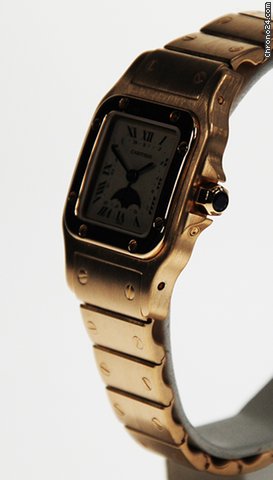 Cartier 18K Y/G SANTOS GALBEE MOONPHASE - WATCHES 2