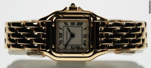 replica Cartier 18K Y/G PANTHERE, QUARTZ, LADIES WATCH W25014B9 WATCHES 1