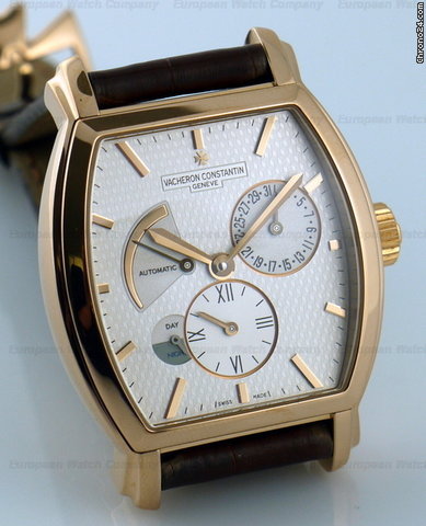 replica Vacheron Constantin Malte Tonneau Dual Time, 18K Rose WATCHES 1