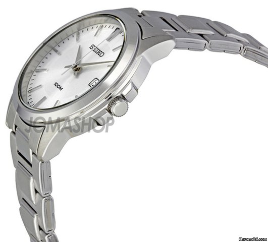 Seiko Silver Dial Stainless Steel Mens Watch SGEF49 WATCHES 2