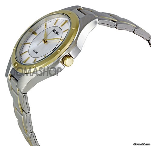Seiko Silver Dial Two Tone Stainless Steel Mens Watch SGEF62 WATCHES 2