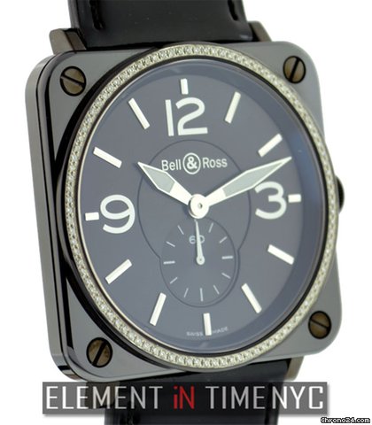 Bell & Ross BR-S 98 Quartz Diamond Bezel NIB WATCHES 2