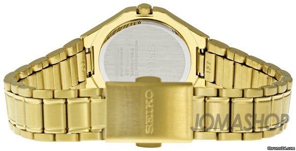 replica Seiko Silver Dial Gold Tone Stainless Steel Ladies Watch SXDE16 WATCHES 1