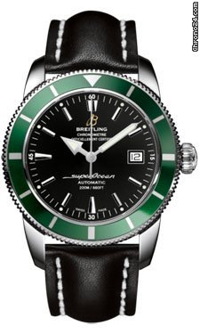 Breitling A1732136/BA61-leather-black-deployant Watches Watch
