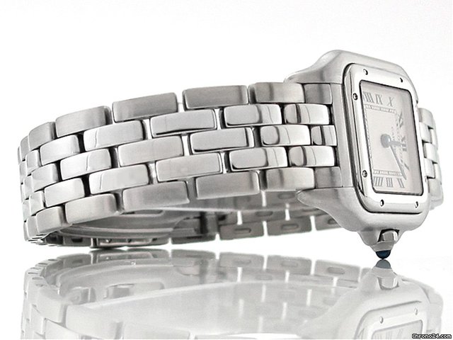Cartier Damen Cartier "PANTHERE" Edelstahl Quarz WATCHES 2