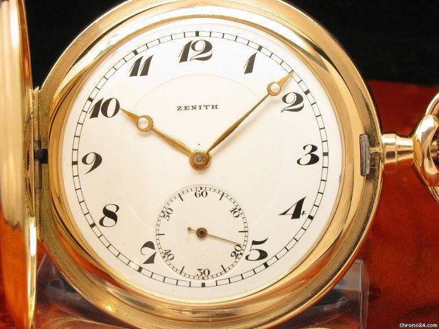 Zenith 14kt 585 Gold Savonette Taschenuhr WATCHES 2