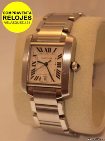 Cartier TANK FRANCES caballero AUTOMATICO WATCHES 2