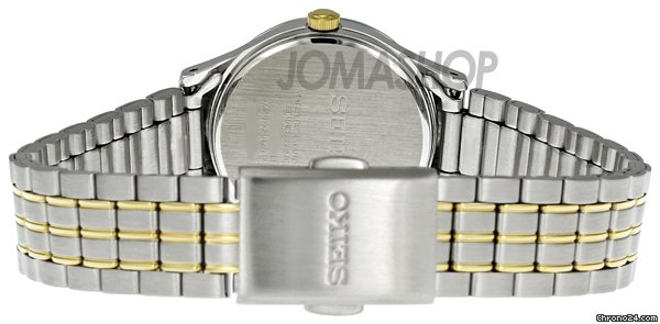 replica Seiko Two-tone Stainles Steel Silver Dial Ladies Watch SXDC39 WATCHES 1