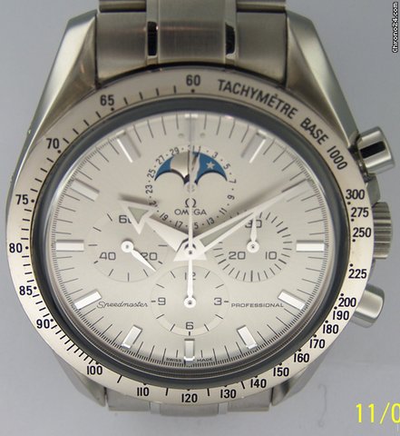 Omega SPEEDMASTER MOONWATCH BROAD ARROW ACCIAIO White gold BEZEL WATCHES 2