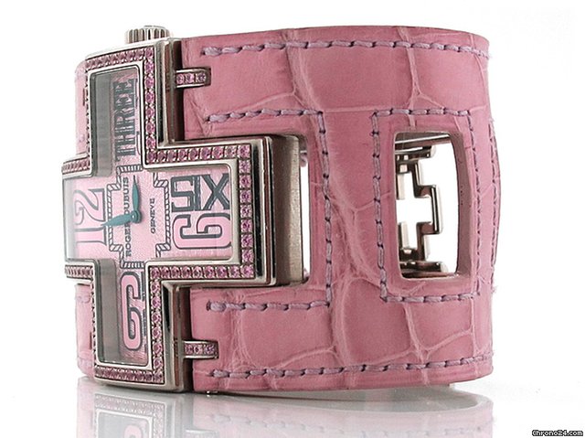 replica Roger Dubuis Damen "FOLLOW ME" 750/- Weissgold Handaufzug WATCHES 1