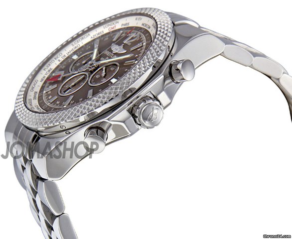 Breitling Bentley GMT Bronze Dial Stainless Steel Mens Watch A4736212-Q554SS WATCHES 2