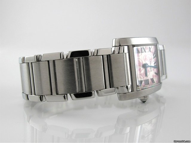 Cartier Damen "TANK FRANCAISE" Edelstahl Quarz WATCHES 2