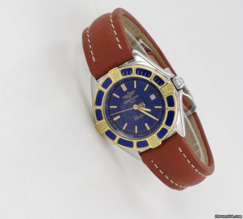 Breitling Lady J Stahl Gold mit Lederband WATCHES 2