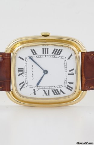 Cartier Herrenuhr in 18k Gelbgold Vintage Rarit?t super gro WATCHES 2