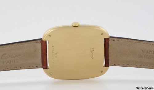 replica Cartier Herrenuhr in 18k Gelbgold Vintage Rarit?t super gro WATCHES 1