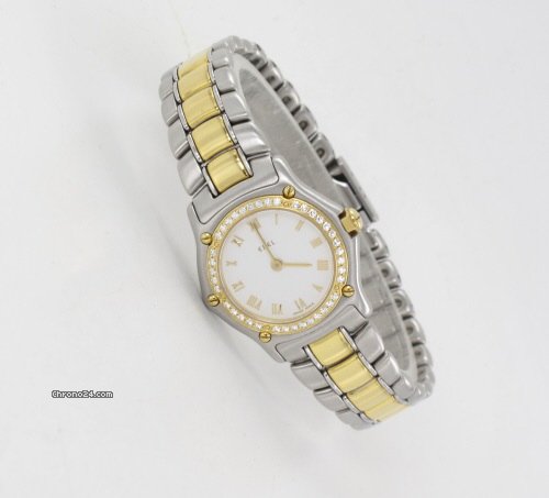 Ebel Stahl Gold Damenuhr mit Diamanten WATCHES 2