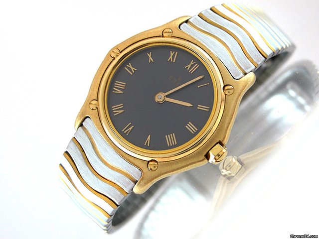 Ebel Classic Wave Herrenuhr -Stahl/Gelbgold WATCHES 2