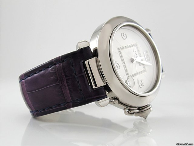 Cartier Damen "PASHA" 750/- Weissgold Automatik WATCHES 2