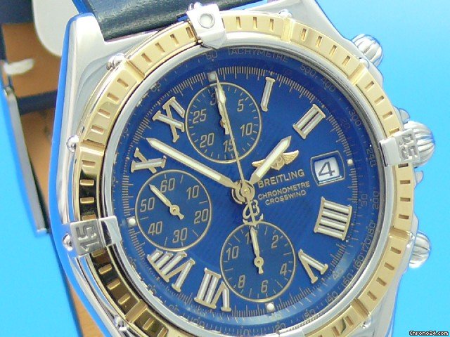Breitling WINDRIDER CROSSWIND STAHL/GOLD CHRONOGRAPH WATCHES 2