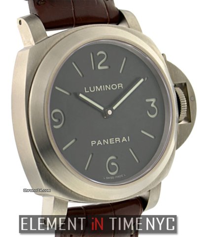 Panerai Luminor Base Titanium Black Sandwich Dial PAm 176 WATCHES 2