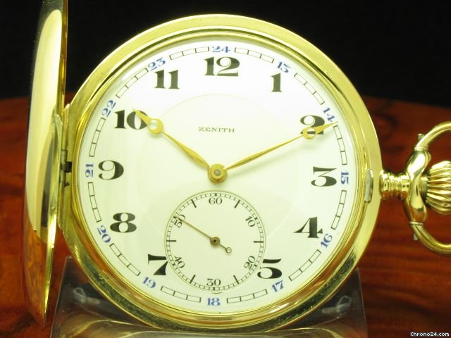 Zenith 14kt Gold Savonette Taschenuhr WATCHES 2