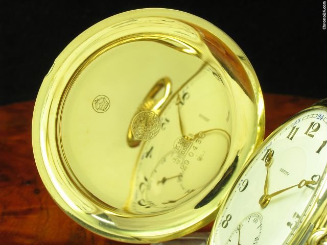 replica Zenith 14kt Gold Savonette Taschenuhr WATCHES 1