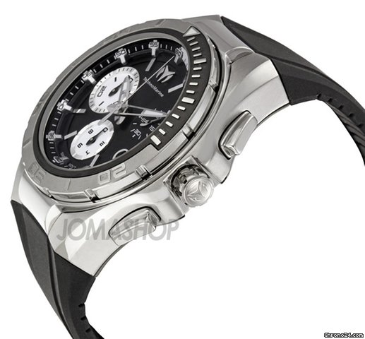 Technomarine Cruise Steel Black and White Dial Chronograph Mens Watch 110002 WATCHES 2