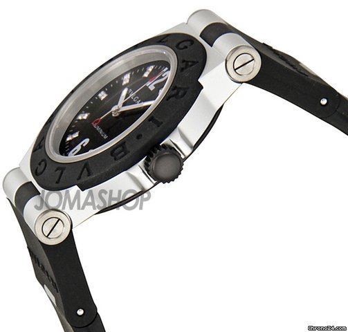 Bulgari Diagono Black Diamond Dial Ladies Watch AL32BTAVD-9 WATCHES 2