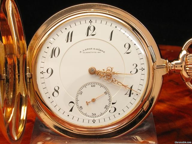 A. Lange & Sohne Glash¨ątte 1a Savonette Taschenuhr 18kt 750 Gold Von Ca. 1914 WATCHES 2