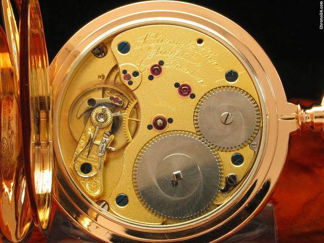replica A. Lange & Sohne Glash¨ątte 1a Savonette Taschenuhr 18kt 750 Gold Von Ca. 1914 WATCHES 1