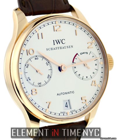 IWC Portuguese 7-Days Power Reserve 18k Rose Gold NIB WATCHES 2