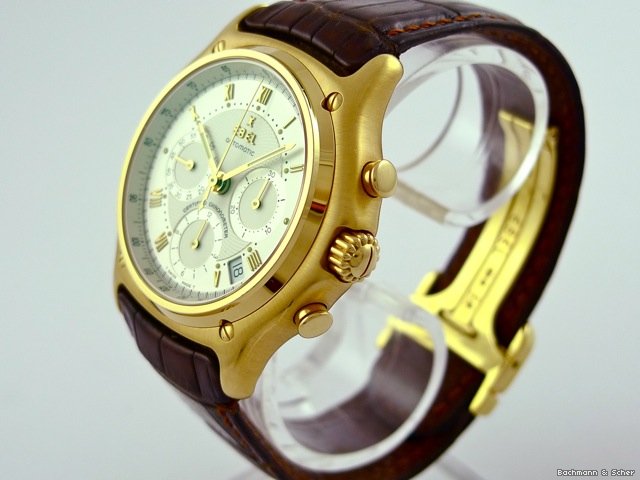 Ebel 1911 Chronometer Chronograph Automatic, 18k Yellow Gold WATCHES 2