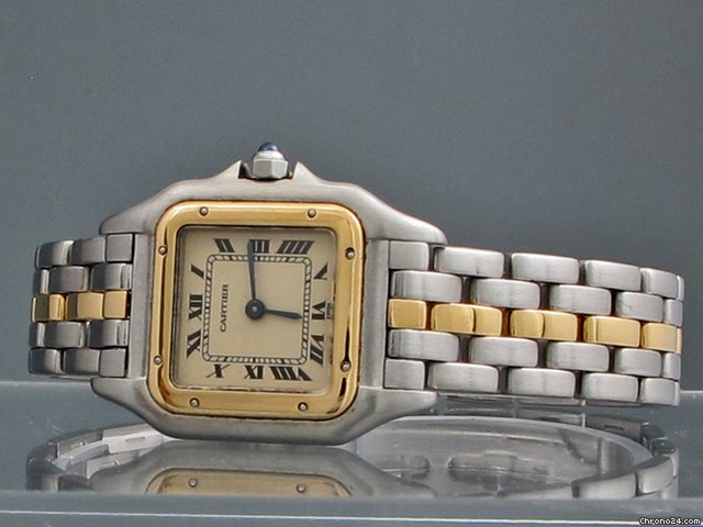 replica Cartier "Panthere" - Stahl/18K Gelbgold, 41,7 g WATCHES 1 